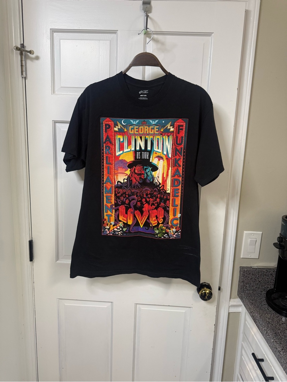 Port and Company Black George Clinton Parliament Funkadelic Graphic Tee